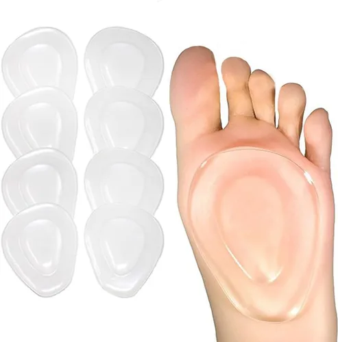 Vista 10 de Almohadillas metatarsianas, almohadillas de gel para el antepié, insertos adhesivos para zapatos para tacones, planos, botas, tenis, ajuste