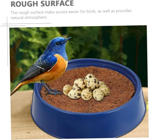 Vista 8 de 1 juego de almohadillas compactas para nido de pájaros, accesorios de anidación de palomas reemplazables para cría de eclosión adecuadas para jaula