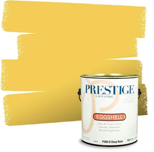 Vista 177 de PRESTIGE Pinturas de pintura exterior e imprimación en uno, 1 galón, plano, combinación comparable de Benjamin Moore* Pila de heno