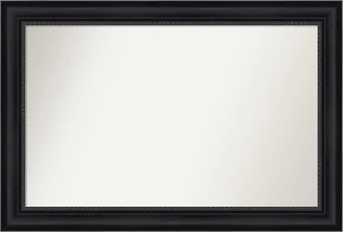 Vista 15 de Amanti Art Espejo personalizado, espejo de baño negro Astor, espejo de pared o espejo de tocador de baño sobre el fregadero (25 x 25 pulgadas)