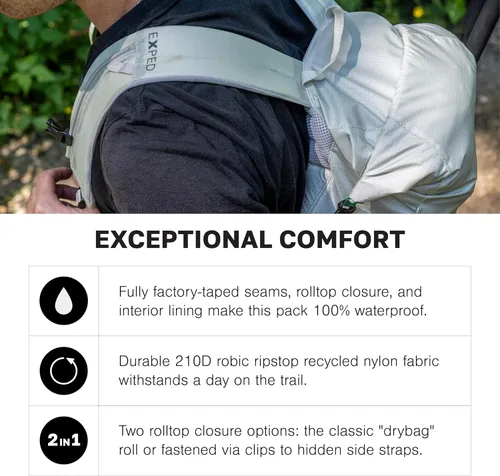 Vista 4 de Exped Mochila de senderismo Typhoon Negro