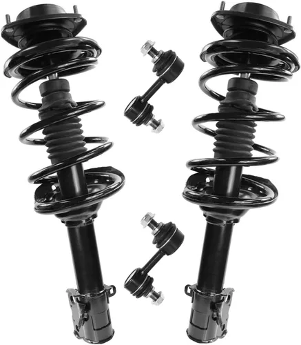 Vista 28 de Detroit Axle - Kit de 4 piezas RWD Puntales Delanteros Barras Estabilizadoras para Ford F-150 2021 2022 2023 2024, 2 Puntales con Resorte Helicoidal