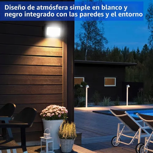 Vista 2 de UFOND - Luces de inundación LED de 10000 lúmenes, reflectores impermeables para exteriores de 100 W Paquete de 2, ángulo de iluminación ajustable
