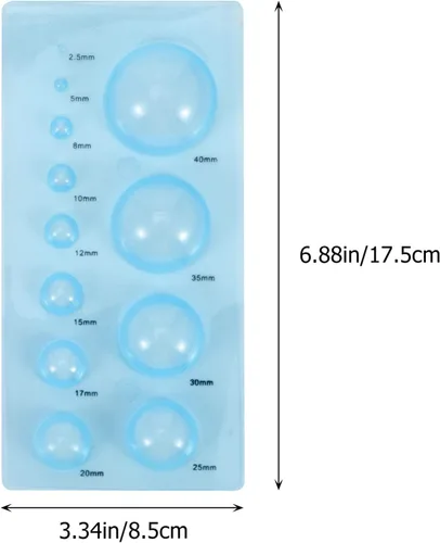 Vista 2 de ARTIBETTER 4 piezas de papel Quilling molde plástico Quilling herramientas 3D medias bolas molde para proyectos de manualidades DIY