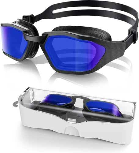Vista 17 de Greatever Swim Goggles Adult Anti Fog&UV No Leak Wide View Swimming Goggles