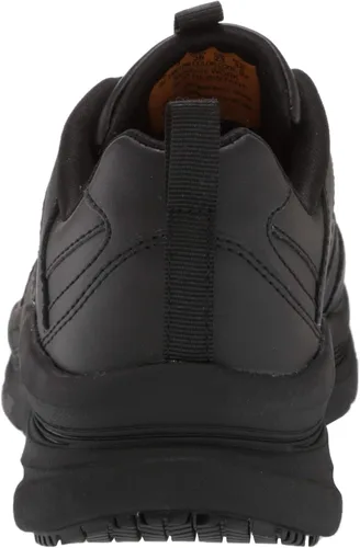 Vista 3 de Skechers Zapatos profesionales de cuidado de la salud con cordones para mujer, Negro