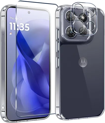 Vista 14 de Funda compatible con iPhone 17 Pro Max con protector de pantalla y protector de lente de cámara, [no se pone amarillento]