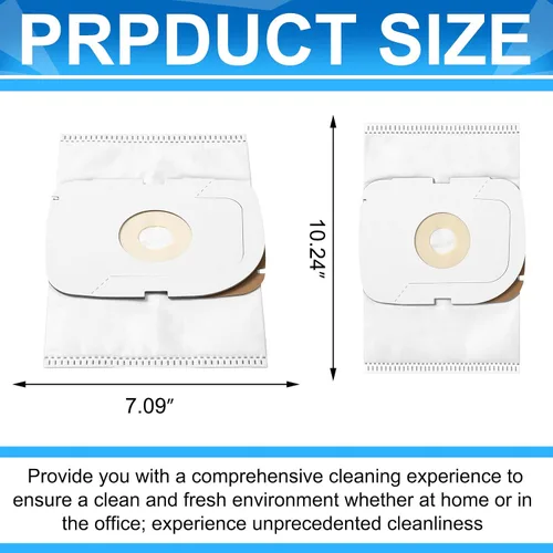 Vista 2 de Tondiamo Paquete de 12 bolsas para aspiradora compatibles con Aerus Lux Guardian Platinum Canister Cleaner Style P Bolsas de aspiradora, filtro