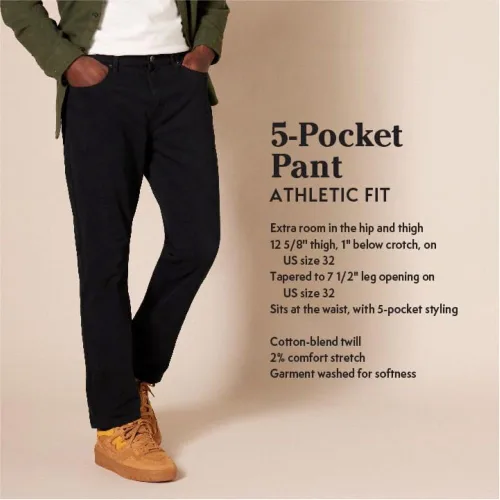 Vista 2 de Amazon Essentials Men's 5-Pocket Stretch Twill Pants