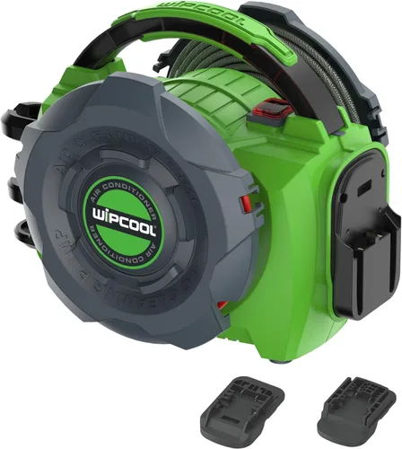 Vista 8 de WIPCOOL Máquina de limpieza de bobina HVAC portátil C10B-AC, presión de 80 W, doble potencia (18-21 V CC y 100-240 V AC), 1.1 GPM, 44-73/102-145