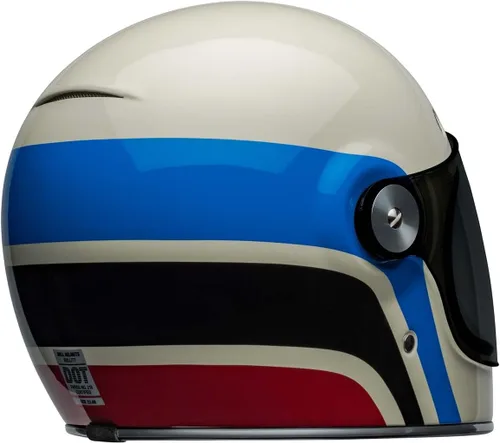 Vista 5 de Bell Bullitt Casco (Speedway Gloss Vintage Blanco/Azul - S)