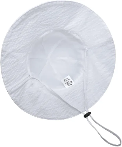 Vista 2 de jerague Sombrero de sol transpirable para niños y niñas pequeños, de algodón, plegable, con protección SPF 50+