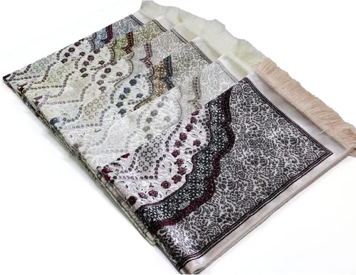 Vista 8 de Modefa Alfombra de oración de terciopelo islámico turco, alfombra de oración para hombres y mujeres, diseño tradicional musulmán Janamaz Sajada