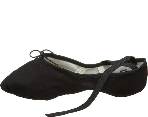Vista 8 de Capezio Zapatillas de ballet Romeo de lona para hombre, Negroblk