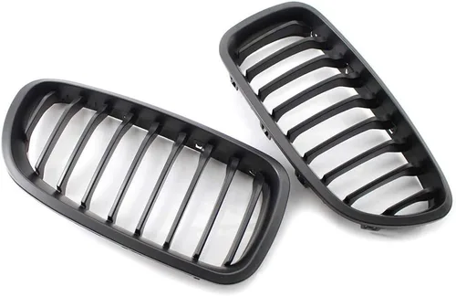 Vista 5 de Zhisheng - Parrilla delantera para riñón BMW, color negro mate, línea de listón, compatible con BMW F10 F11 5 Series M5 4D Sedan / 5D Touring