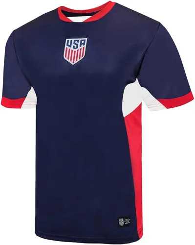 Vista 4 de U.S. Soccer USMNT Adult Soccer Game Day Jersey-Inspired Shirt - Legend