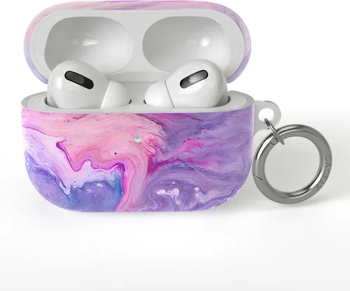 Vista 7 de Casely Funda compatible con AirPods Pro 1 All Smiles Funda para AirPods con adhesivo de cara sonriente