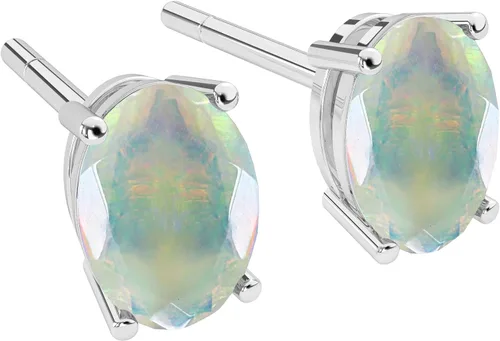 Vista 2 de Aretes de plata de ley 925 con forma de corazón, redondo, pera, princesa, piedra natal para mujer, regalo de cumpleaños, San Valentín, Navidad