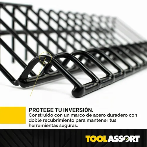 Vista 8 de Estante organizador de alicates para almacenamiento de cajas de herramientas, sostiene alicates de mango regular y ancho, se adapta a cajas