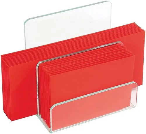 Vista 2 de Lorell LLR80659 Mini clasificador de papel, transparente/verde