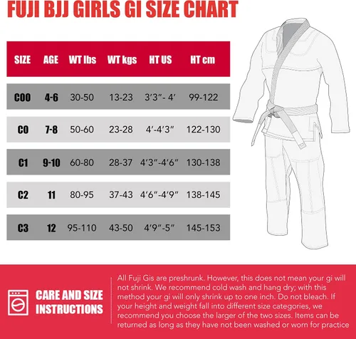 Vista 7 de Fuji Uniforme BJJ para niños