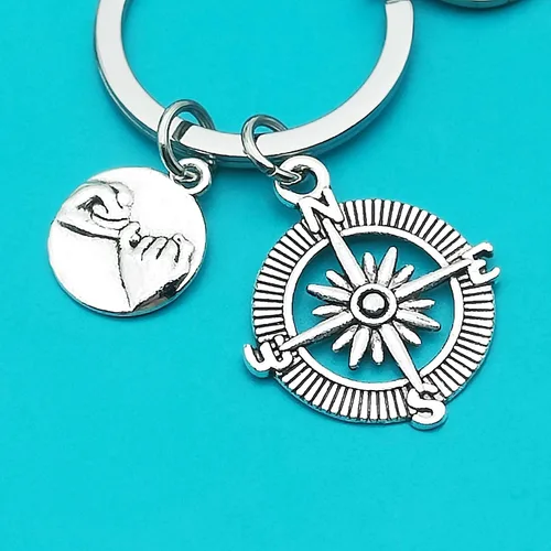 Vista 6 de Xiahuyu Best Friend Keychain No Matter What No Matter Where Keychain Christmas Birthday Gifts Friendship Gifts for Women