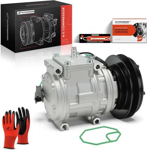 Vista 10 de A-Premium Compresor de aire acondicionado con embrague compatible con excavadora John Deere for Excavator