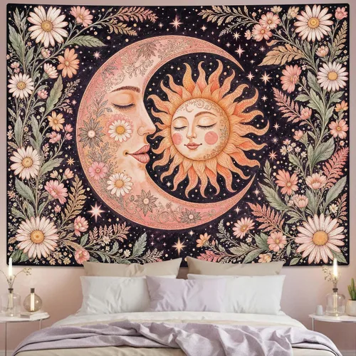 Vista 13 de Accnicc - Tapices Boho de Sol y Luna10127AXS