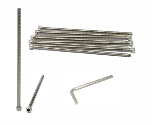 Vista 186 de iexcell Kit de tornillos de cabeza hexagonal de acero inoxidable 304, 100 unidades M2 x 0.157 in, paso de rosca de 0.016 in