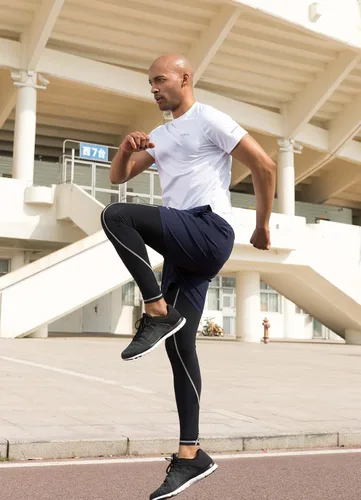 Vista 5 de Baleaf Camisetas de correr para hombre, de manga corta, atléticas, de secado rápido