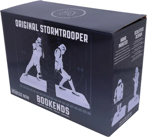 Vista 6 de Nemesis Now Figuras Originales de Stormtrooper para Sostener Libros, 18.5cm, Resina, Blanco, Mercancía Oficial Original de Stormtrooper, Dos Figuras