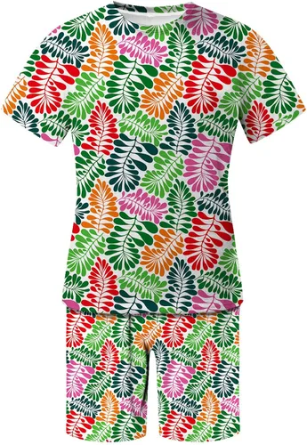 Vista 4 de Drether Ropa de hombre Ropa para hombres T- Ropa deportiva de 2 piezas Chándal de verano Trajes de verano para hombre Camisa de pantalón de sudor