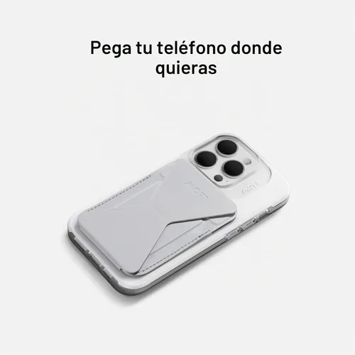 Vista 6 de MOFT MagSafe - Soporte para teléfono compatible con iPhone 16/15/14/13/12 Series Fuerte magnético, soporte para tarjetas de teléfono de cuero vegano