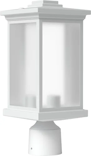 Vista 16 de KASTLITE Lámpara de poste para exteriores, se adapta a postes de lámpara de 3 pulgadas, luz de poste de linterna impermeable antioxidante, base E26