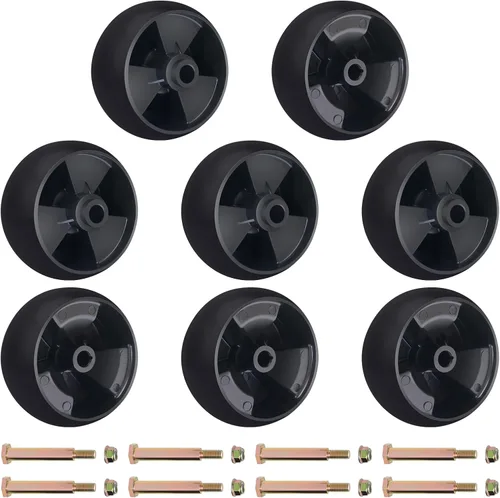 Vista 9 de CheeMuii 734-04155 Kit de ruedas de plataforma de cortacésped, paquete de 2 ruedas calibradoras de plataforma de 5" de repuesto para Cub Cadet