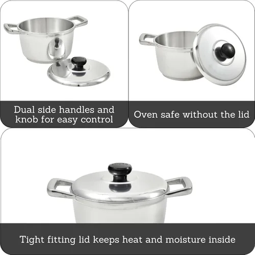Vista 2 de IMUSA Horno holandés de aluminio fundido de 3.5qt H. Cajun