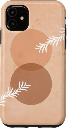 Vista 8 de iPhone 16 Moon Phases Plant Boho Beige Terracotta Bohemian Aesthetic Case