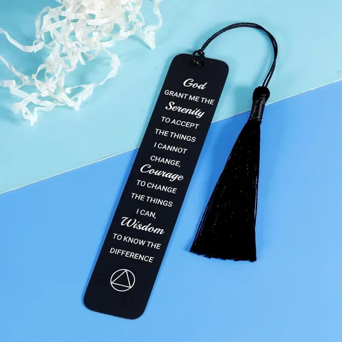 Vista 5 de Sobriety Recovery AA Gifts - Marcadores cristianos para mujeres y hombres, marcadores religiosos con versículos bíblicos