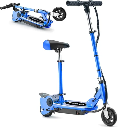 Vista 11 de Electric Scooter with Seat, Adjustable Height for Kids Ages 6-12, up to 10mph ＆ 155lbs Max Load, Removable Seat 2 Riding Styles