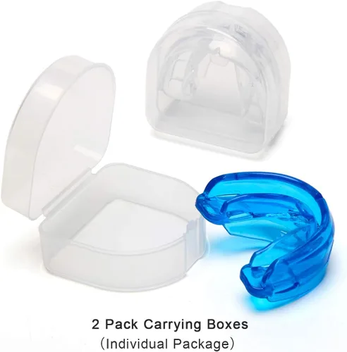 Vista 6 de Coolrunner Protector bucal de doble apoyo, protector bucal deportivo, protector bucal atlético, protector bucal juvenil para protección de dientes