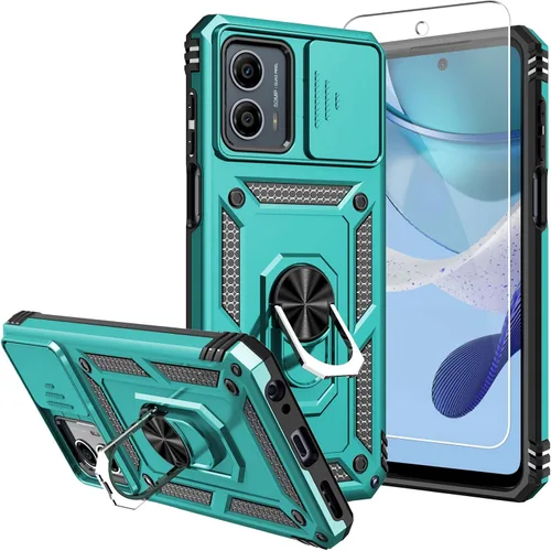Vista 16 de Funda para Moto G 5G 2023, [No para la versión 2022] con protectores de pantalla y cubierta de cámara, [Grado militar] cubierta probada contra
