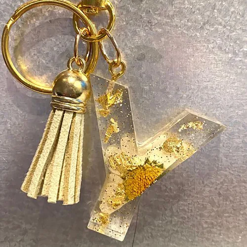 Vista 7 de Moldes de silicona con letras A-Z para manualidades de resina, moldes de llavero, moldes de resina epoxi del alfabeto, molde de silicona con 26