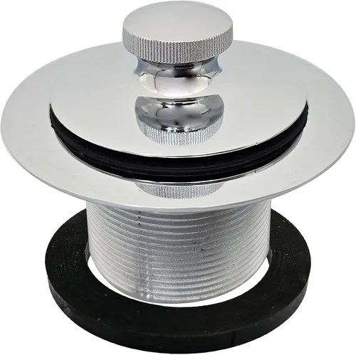 Vista 10 de Westbrass Tapón de drenaje de baño giratorio y cierre de rosca gruesa de 1-1/2" (1-7/8"-11.5 UNC-2A), cromado, 79438CP-Z