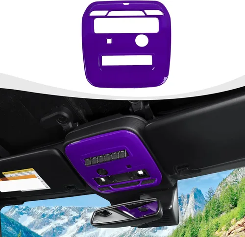 Vista 7 de RAZPOY Cubierta para panel de luz de lectura frontal Bronco compatible con Ford Bronco 2021-2025, accesorios interiores negros de 2 puertas y 4