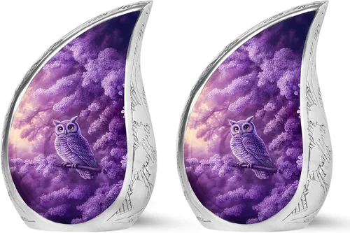 Vista 13 de YATSKIA Urnas de cremación de mariposa rosa para cenizas humanas, hombre adulto, urna funeraria para cenizas para mujeres, paquete de 1, 3 pulgadas