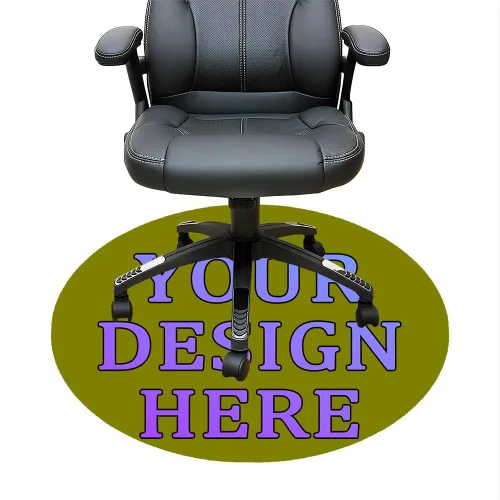 Vista 35 de Tapete redondo personalizado para silla de escritorio de oficina, diseño de tu propio logotipo de foto, texto, alfombrillas circulares