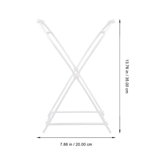 Vista 3 de Healifty Soporte de bolsa de basura portátil Pp Estante de almacenamiento blanco simple