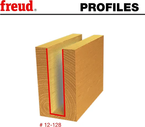 Vista 35 de Broca recta de doble acanaladura Freud, 15/64 x 3/4 de pulgada, con vástago de 1/2 pulgada, 12-096