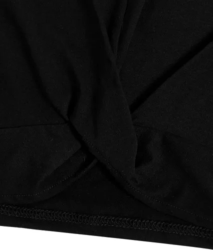 Vista 6 de OYOANGLE Conjunto de 2 piezas de verano para niña con parte delantera torcida y pantalones cortos con cinturón floral