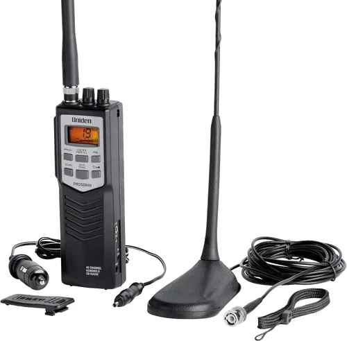 Vista 7 de Uniden PRO501HH Pro-Series - Radio CB portátil de 40 canales, radio de emergencia/viaje, pantalla LCD grande, ahorro de energía alta/baja, 4 vatios